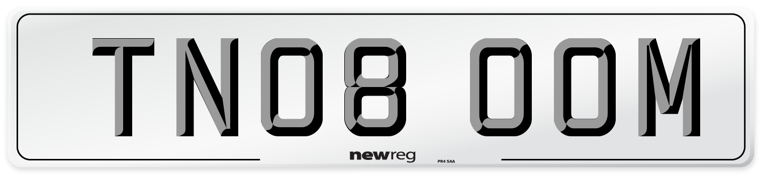 TN08 OOM Number Plate from New Reg